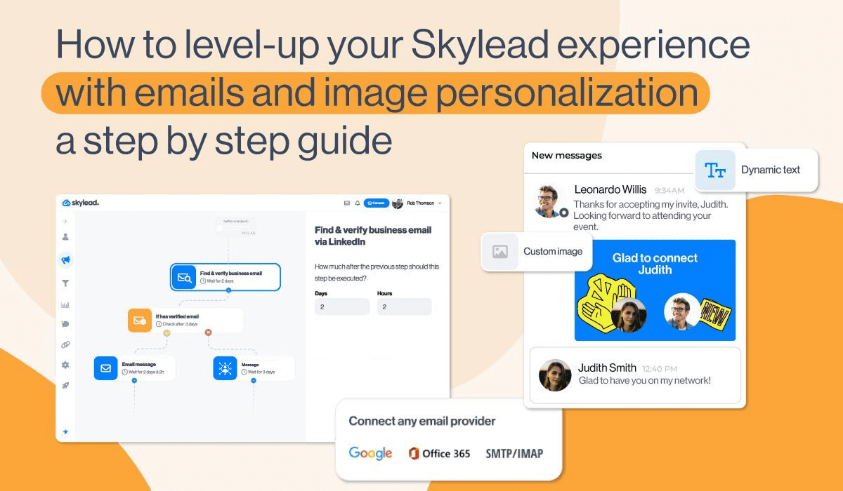 Level up your Skylead experience with emails and image personalization Cover visual
