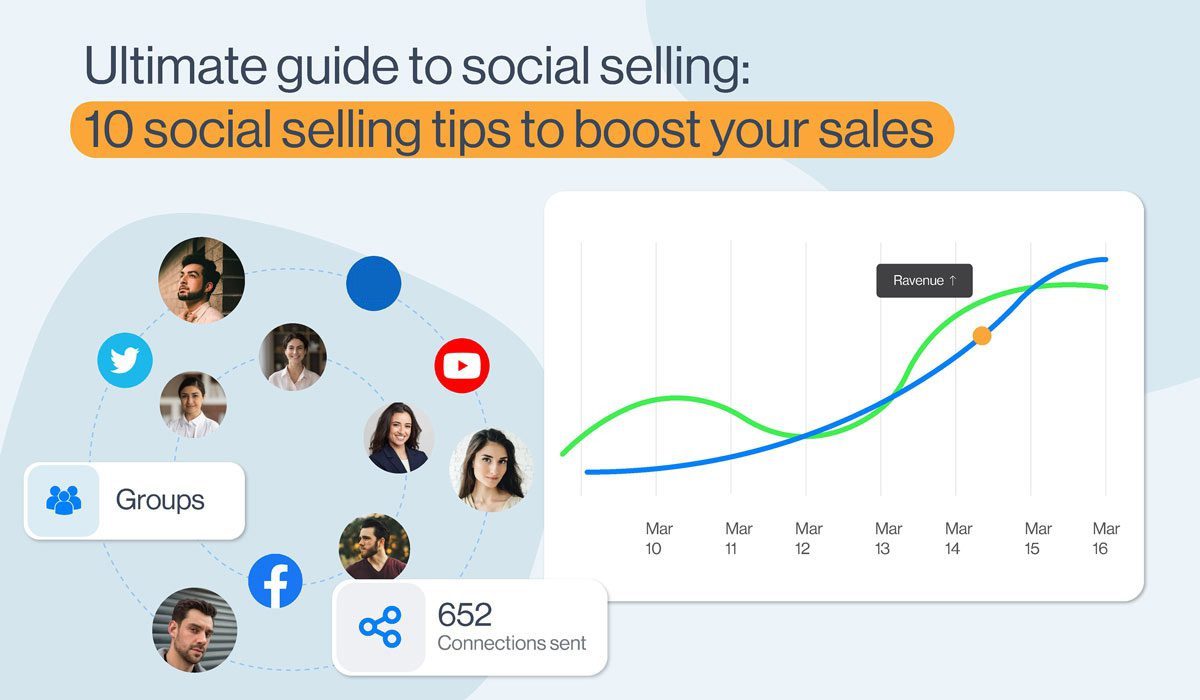 Ultimate Guide to Social Selling, 10 Social Selling Tips to Boost Sales Cover Image