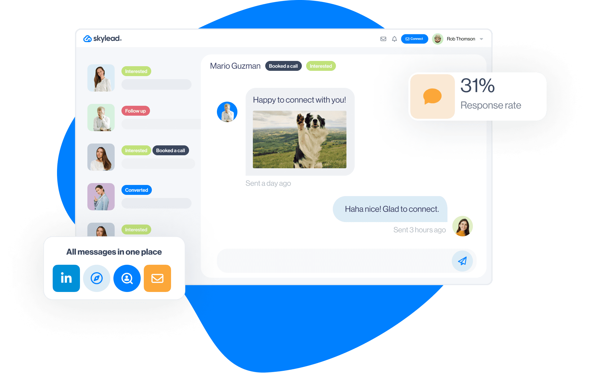 Image of Smart inbox in Skylead