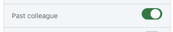 Past colleague filter