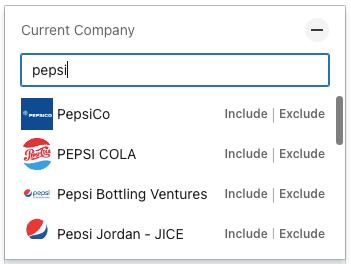 Sales Navigator Filter Current Company