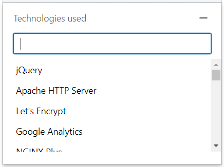 Technologies used filter, LinkedIn sales navigator filter