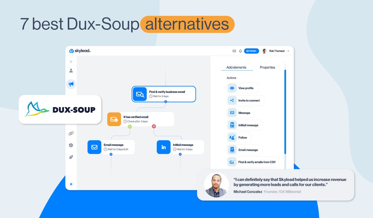 Cover image of 7 Dux-Soup alternatives