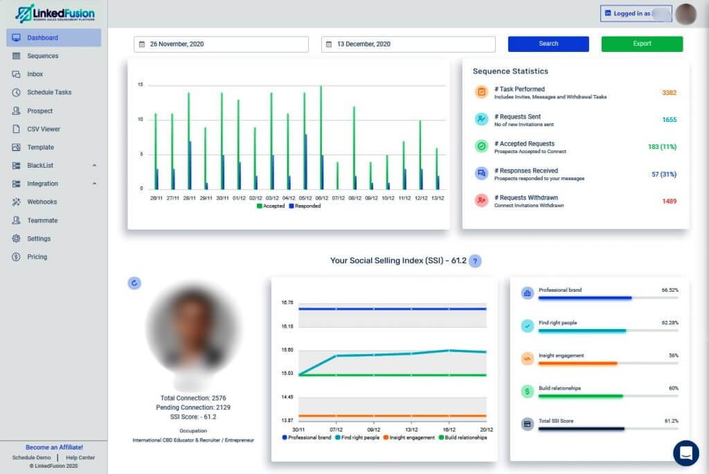 Image of LinkedFusion, LinkedIn automation tool 