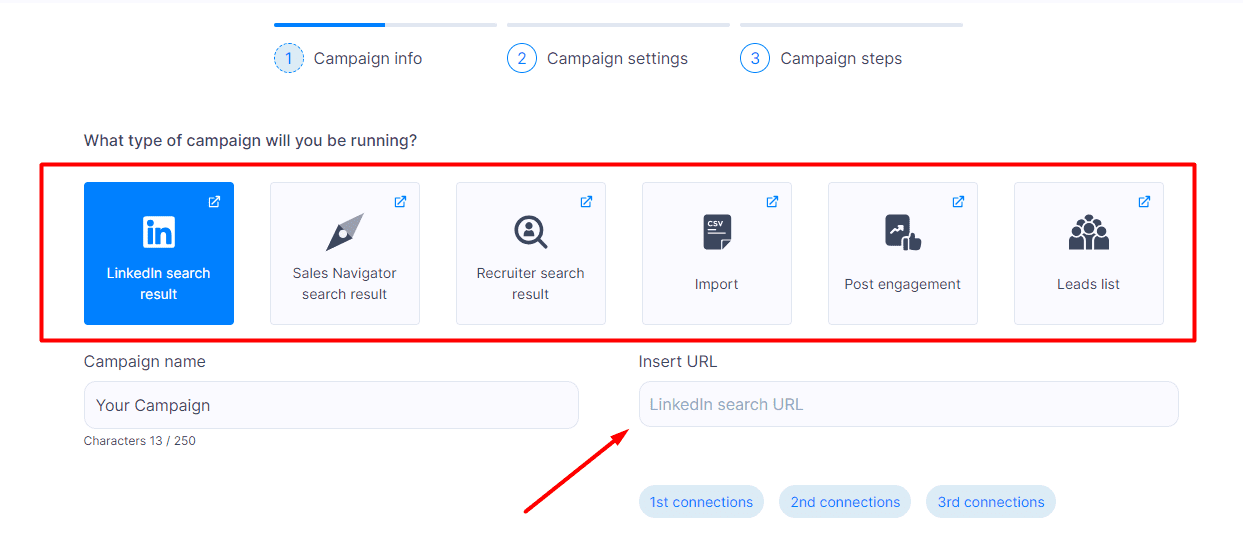 Lead source in Skylead campaign creation