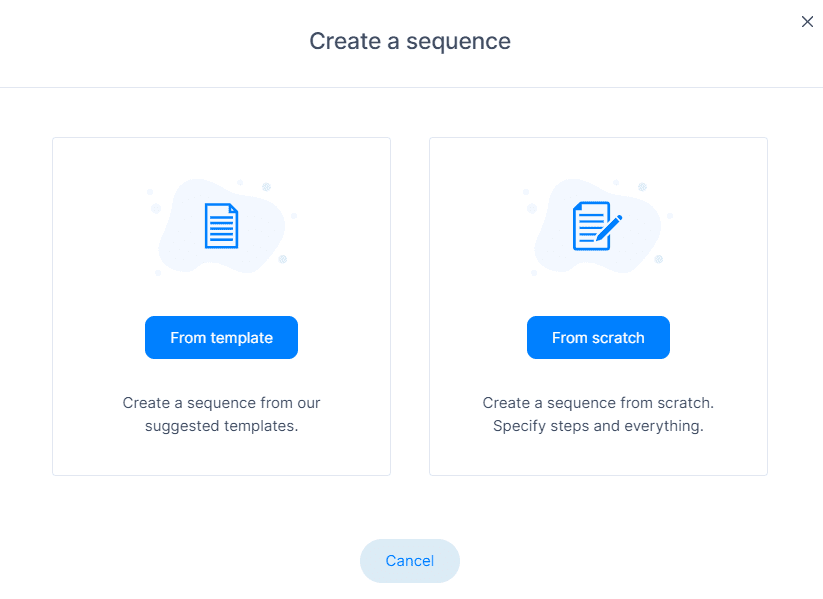 Create a sequence pop up menu