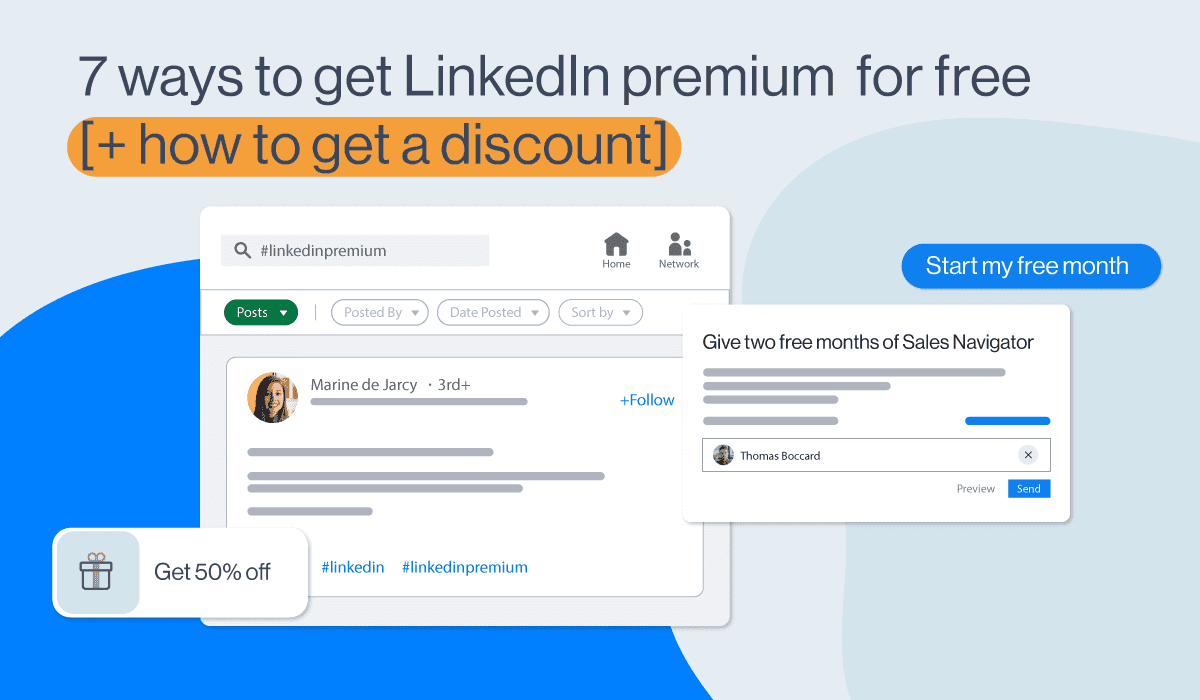 Cover image of 7 Ways to get LinkedIn premium free