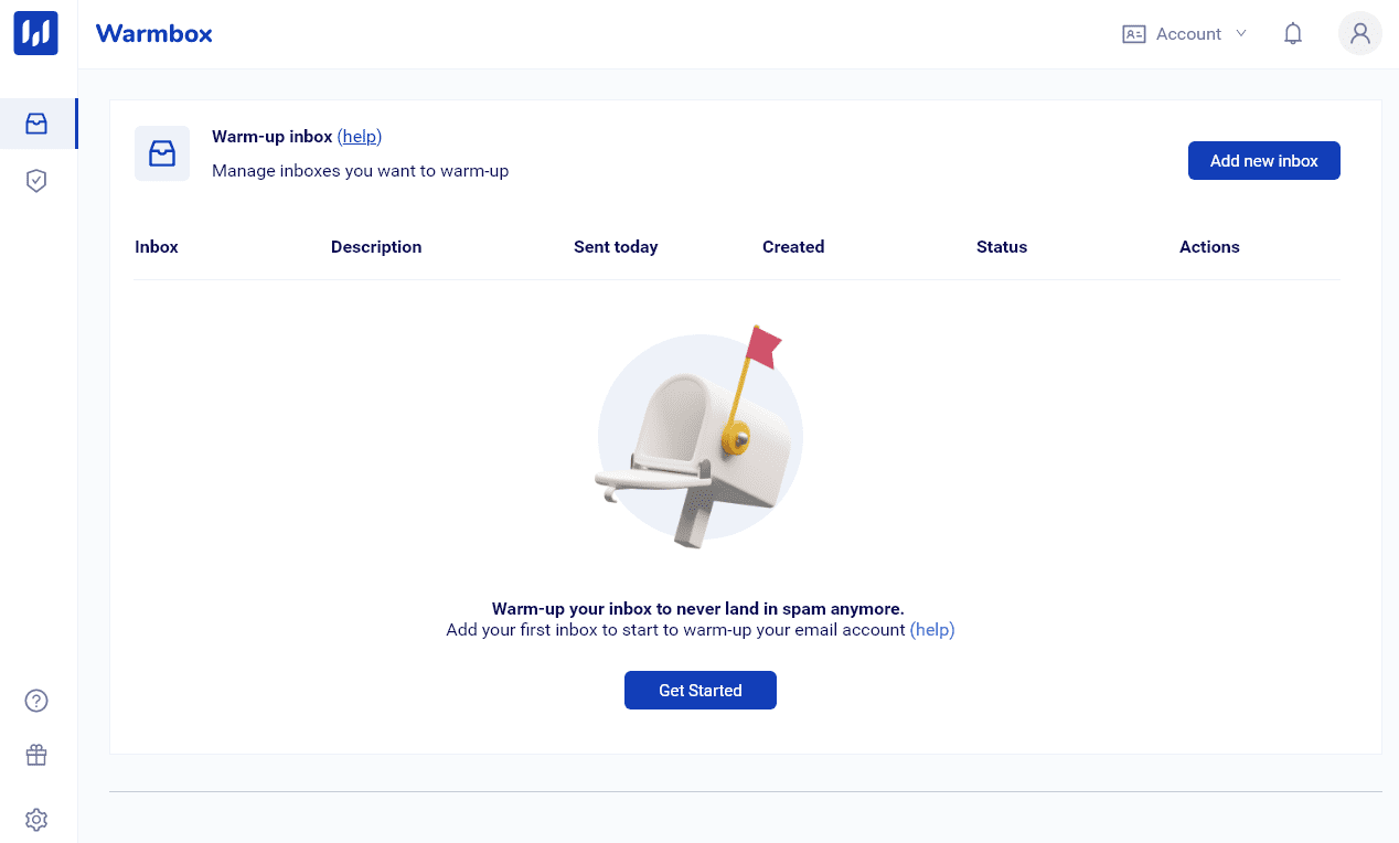 Warmbox UI design