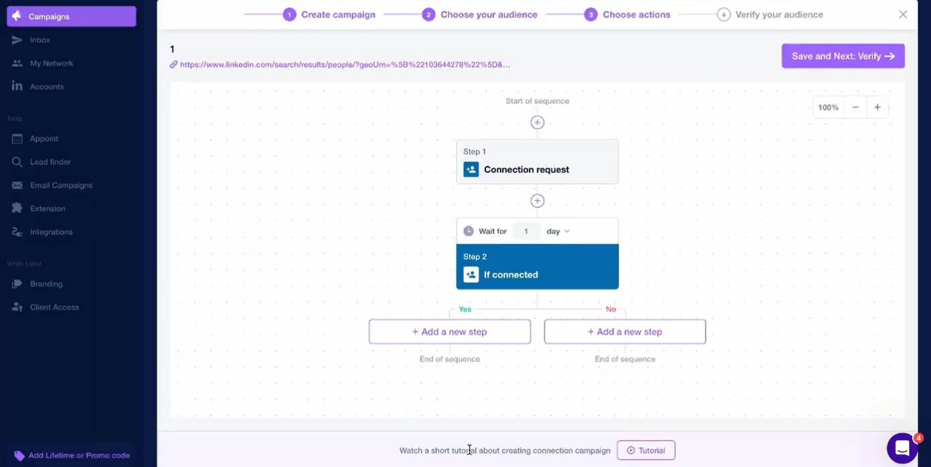 Closely campaign builder page