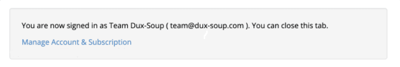 Cancel Dux-Soup step 1