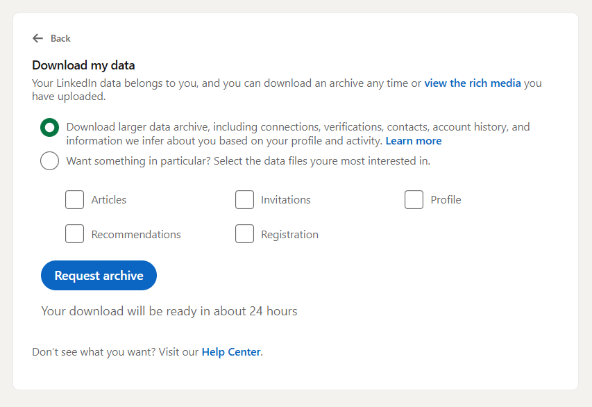 Download my data dialogue on LinkedIn