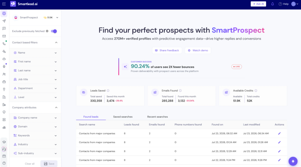 SmartProspect in Smartlead